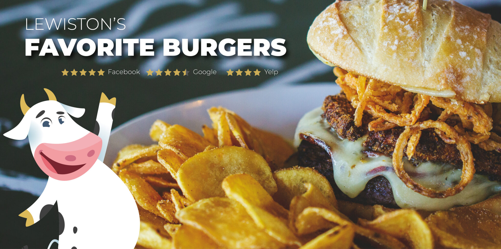 Food Menu Cask+Cow Lewiston's Favorite RestoBar Burgers Beer